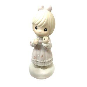 Precious Moments Girl Figurine "This Is The Day"‎ Porcelain 1978 Collectible